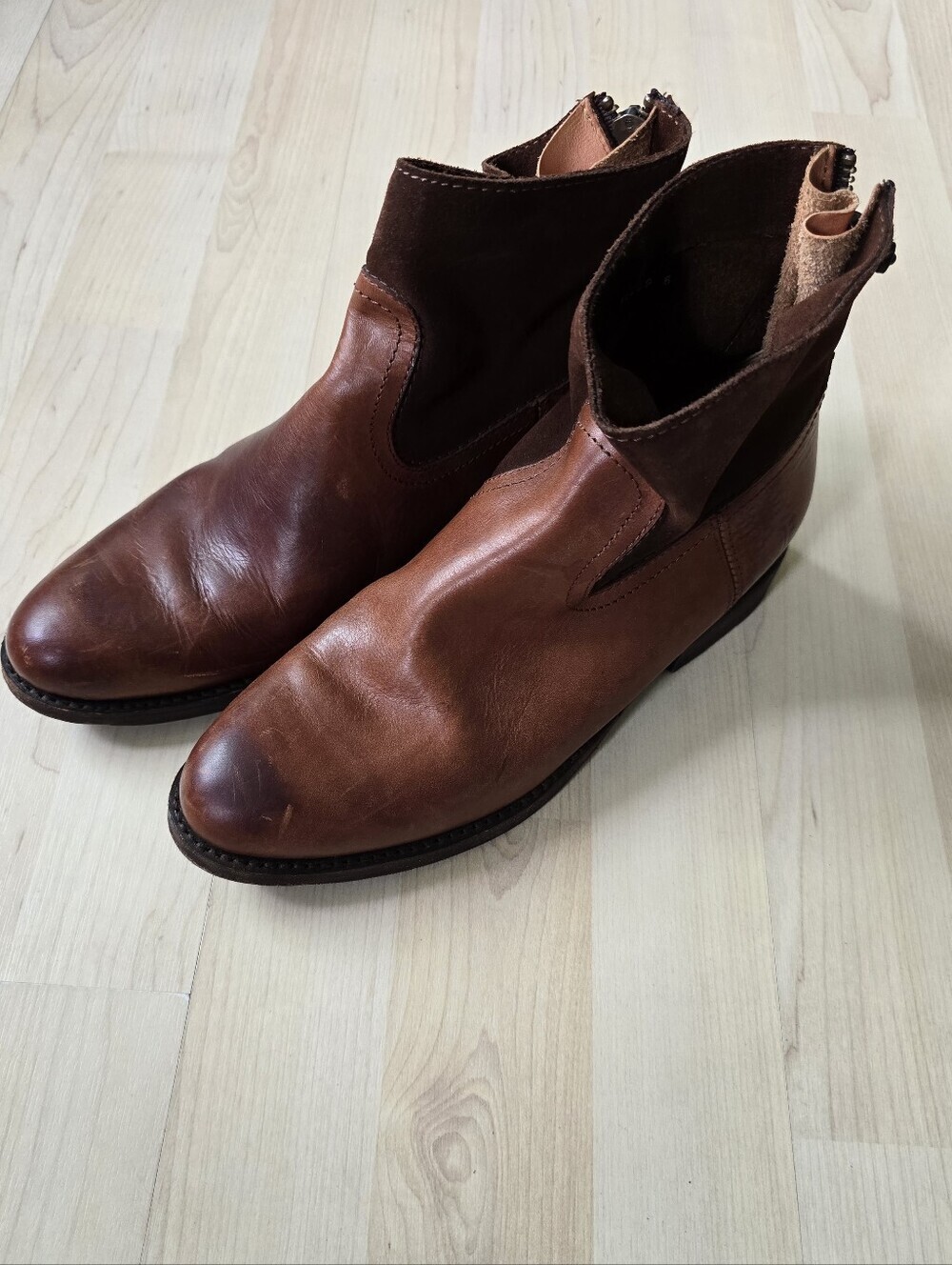 Frye Womens Jamie Zip Boot Redwood Size 7 - Picture 1 of 12